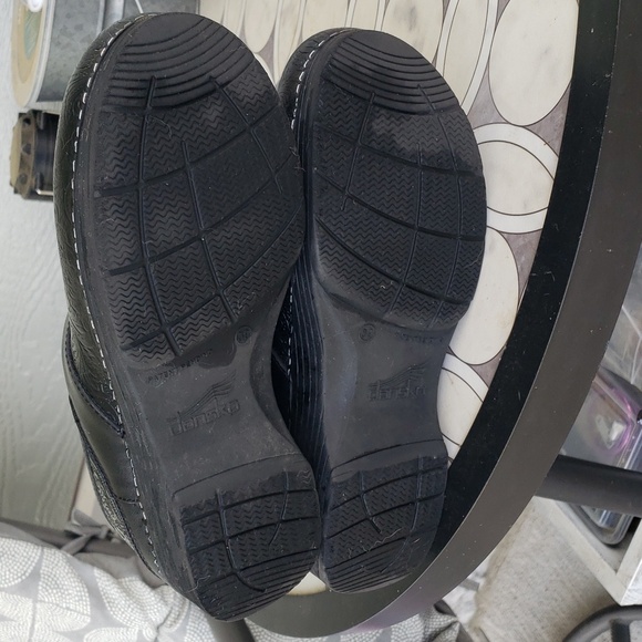 DANSKO Black Tooled Leather Clog - Picture 3 of 8